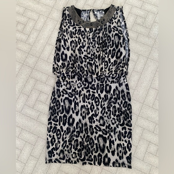 Dress Barn sophisticated leopard print dress - Picture 1 of 6